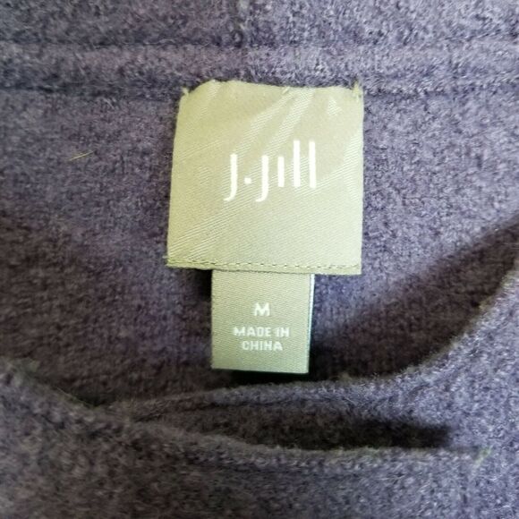 Vintage J. Jill Womens Wool Cardigan Sweater Grandmacore Hygge Rustic Cabin M - Picture 6 of 8